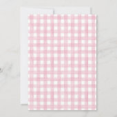 オベビーかわいらしピンクさくらんぼガールベイビーシャワー 招待状 (裏面)