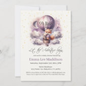 オベビーアドベンチャーホットエアバルーンにキツネを待つ 招待状 (正面)