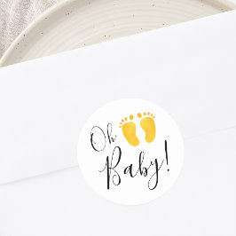 オベビーイエロー足 ラウンドシール