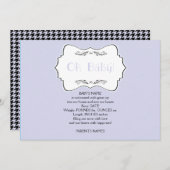 オベビーインブルーベビー発表 案内状 (正面/裏面)