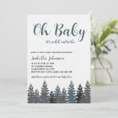 オベビーウィンターワンダーランドベビーシャワー 招待状 (スタンド正面)