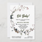 オベビーウインターベリーの葉樹ピネコン 招待状 (正面)