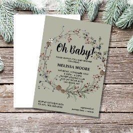 オベビーウインターベリー素朴ボホ 招待状