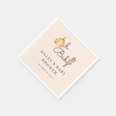 オベビーウォーターカラーカボチャ秋素朴ベビーシャワー スタンダードカクテルナプキン (角)