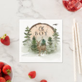 オベビーウッドランドウォーター素朴カラー スタンダードカクテルナプキン (インサイチュ)