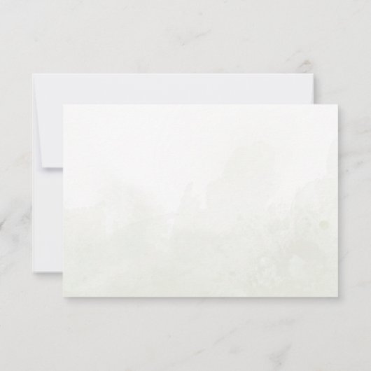 オベビーウッドランドウォーター色素朴サンキューカード サンキューカード (裏面)