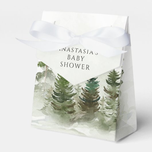 オベビーウッドランド水彩赤素朴ちゃんシャワー フェイバーボックス (正面サイド)