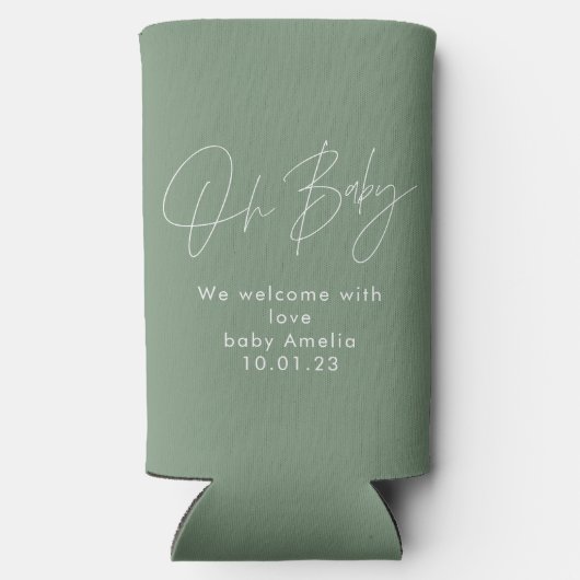 オベビーエレガントの赤ちゃんシャワークール発表 スリム缶クーラー (裏面)