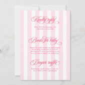 オベビーエレガントスクリプトすべて1つの赤ちゃんシャワー 招待状 (裏面)