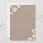 オベビーエレガントデイジーフラワーズボホベイビーシャワー 招待状 (裏面)