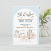 オベビーカウボーイデザートベビーシャワー招待状 招待状 (スタンド正面)