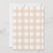 オベビーカボチャ男女兼用ベビーシャワー 招待状 (裏面)