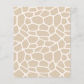 オベビーキリン赤ちゃんシャワー予算招待状 (裏面)