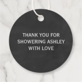 オベビーギフトラベル、赤ちゃんシャワーラベル、黒板 フェイバータグ (裏面)