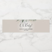 オベビーグリーニー名前をカスタムするベビーシャワーの好意 ペットボトルラベル (シングルラベル)