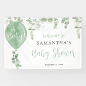 オベビーグリーンバルーンシ男女兼用ャワー 横断幕 (横)