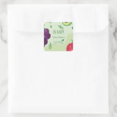 オベビーグリーンフルーツジュース赤ちゃんシャワー スクエアシール (バッグ)
