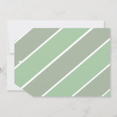 オベビーグリーンモダンベビお洒落ーシャワー 招待状 (裏面)