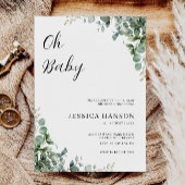 オベビーグリーンリーシャワー招待状テンプレート 招待状