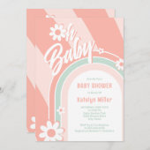 オベビーグルーヴィーベビーシャワー 招待状 (正面/裏面)