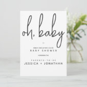 オベビーコミニマルーシンプルド 招待状 (スタンド正面)