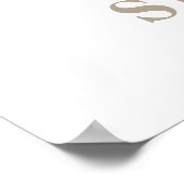 オベビーサファリアニマルズボホベイビーシャワーへようこそ ポスター (角)