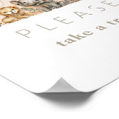 オベビーサファリアニマルズボホベイビーシャワートリート ポスター (角)