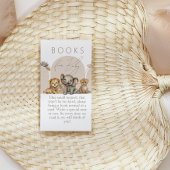 オベビーサファリアニマルズボホベイビーシャワーブックス エンクロージャーカード