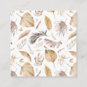 オベビーサファリアニマルズボホベイビーシャワーブック エンクロージャーカード (裏面)