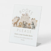 オベビーサファリアニマルズボホベイビーシャワーブック 台座サイン (正面)
