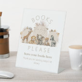 オベビーサファリアニマルズボホベイビーシャワーブック 台座サイン (インサイチュ)