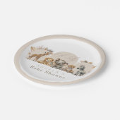 オベビーサファリアニマルズボホベビーシャワー ペーパープレート (アングル)