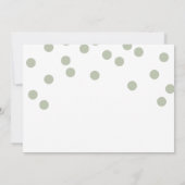 オベビーサファリジャングル動物園の動物の男の子の赤ちゃんシャワー 招待状 (裏面)