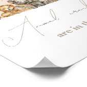 オベビーサファリボホシャワー動物クラッカーゲーム ポスター (角)