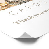 オベビーサファリ動物ボホベイビーシャワーギフト ポスター (角)