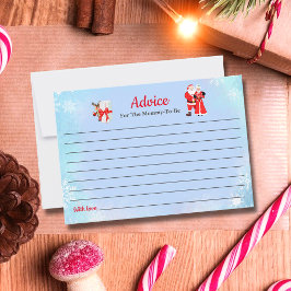 オベビーサンタ&ミセスクロースベビーシャワーアドバイス 招待状