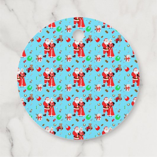 オベビーサンタ&ミセスクロース赤ちゃんシャワーありがとう フェイバータグ (裏面)