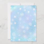 オベビーサンタ&ミセスクロース赤ちゃんシャワー サンキューカード (裏面)