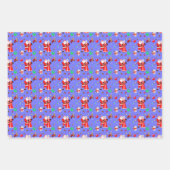 オベビーサンタ&ミセスクロース赤ちゃんシャワー ラッピングペーパーシート (正面2)