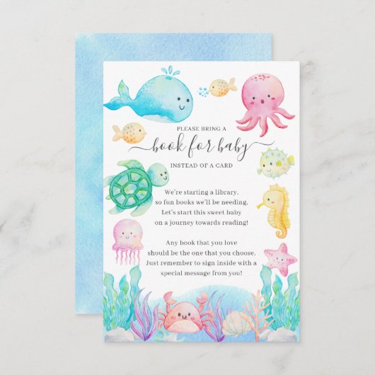 オベビーザシーブックの下のベビー エンクロージャーカード (正面/裏面)