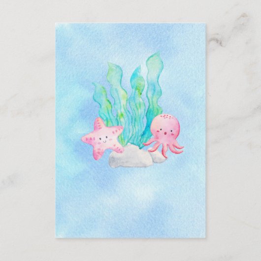 オベビーザシーブックの下のベビー エンクロージャーカード (裏面)