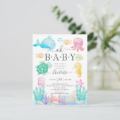 オベビーザシーベビーシャワー招待状 招待状 (スタンド正面)