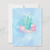 オベビーザシーベビーシャワー招待状 招待状 (裏面)