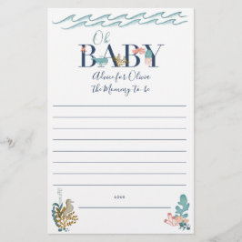 オベビーシーベビーシャワー親アドバイス チラシ