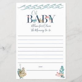 オベビーシーベビーシャワー親アドバイス チラシ