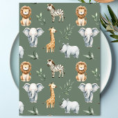 オベビージャングルサファリベイビーシャワー招待状 招待状