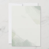 オベビージャングルサファリ動物ベビーシャワー 招待状 (裏面)