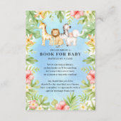 オベビージャングルベビーシャワーブックベビーエンクロシュール エンクロージャーカード (正面)