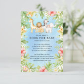 オベビージャングルベビーシャワーブックベビーエンクロシュール エンクロージャーカード (スタンド正面)