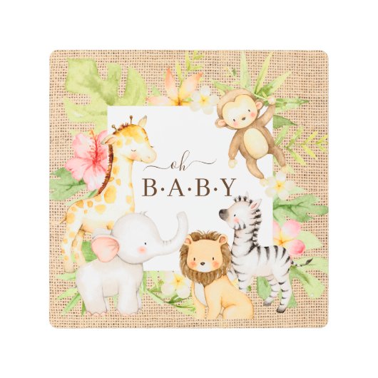 オベビージャングルメタルプリント メタルプリント (正面)